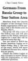 Article in the Clay County News about our visit to Sutton