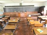 Inside the school house at the Sutton Historical Museum